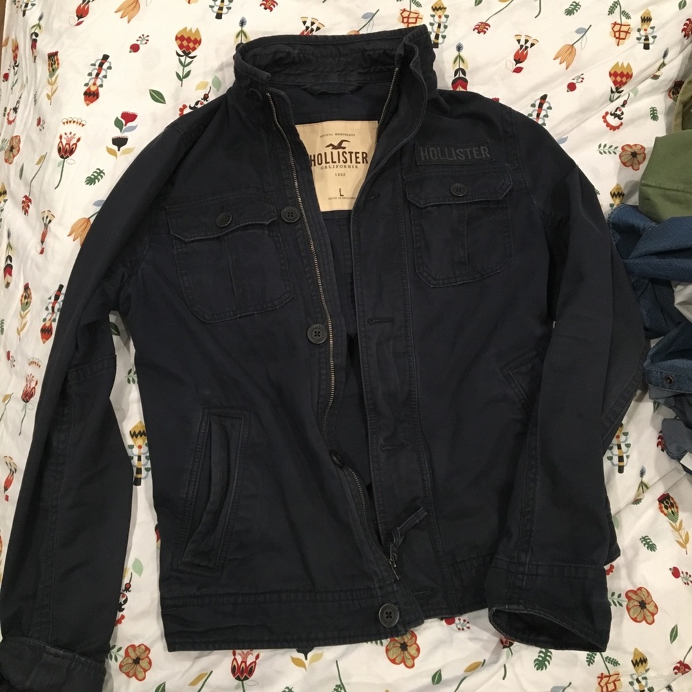 Hollister Blue cotton jacket